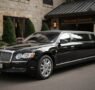 lucid origin_A_realistic_photograph_of_an_elegant_black_stretch_limousine_parked_outside_a_so 0 95x90